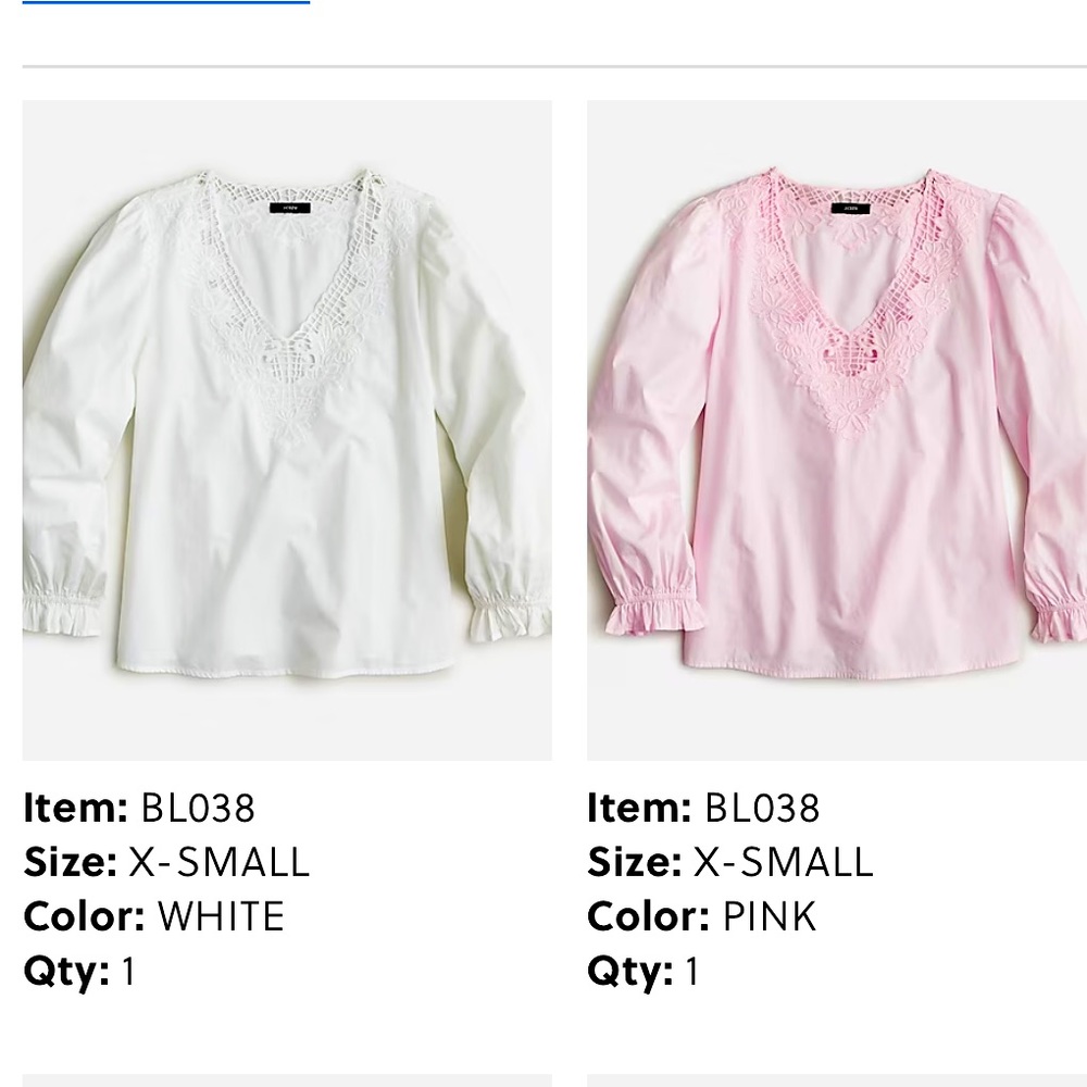JCrew Cotton Tops